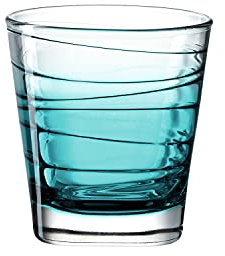 Leonardo Vario Struttura 026839 - Vaso de agua apto para lavavajillas (cristal, 250 ml), color turquesa