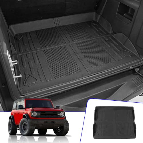 Rongtaod Cargo Mat for 2021-2025 2026 Ford Bronco 4 Door Accessories