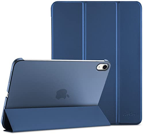 ProCase for iPad (A16) 11th Generation 11 Inch 2025/ iPad 10th Generation 10.9 Inch 2022 Case, Slim Smart Cover With Translucent Hard Shell Back, Supports Touch ID, Auto Wake/Sleep -Navy