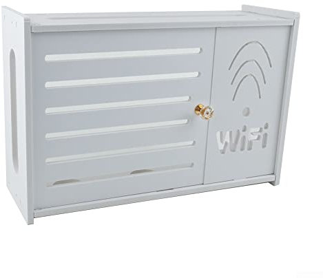 Router WiFi, 1 ripiano, Decorazione a parete della scatola di immagazzinaggio di WiFi del salone dello scaffale del router senza fili, ripiano per la casa, la TV set-top box di stoccaggio