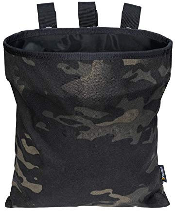 IDOGEAR Taktischer Abwurfsack MOLLE Müllbeutel Magazinbeutel mit Kordelzug Magazintasche (camo black)