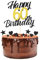 ALEGRE Tortendeko 60 Geburtstag Mann Frau,9 Stück Kuchen Deko 60 Geburtstag Schwarz Gold Happy 60 Birthday Deko Torte,60 Geburtstag Tortenaufleger Cake Topper 60 Geburtstag Deko