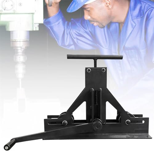 ZUMAHA 1-1/2 Gauge Rohr-Rollbiegemaschine, Rohrkerbmaschine, Manuelle Metallrohrbiegemaschine, Rohrbiegemaschine FüR Flachrohre, C-Kanal, Quadratisch