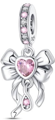 LNQOBU Charms Anhänger Silber 925 für Armbänder,with Cubic Zirconioa mit Europäischen Armbändern und Halskette für Frauen Mädchen