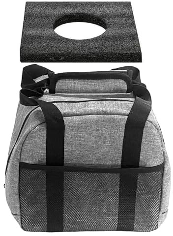 Bowlingtasche für eine Bowlingtasche – 1 Ball-Tragetasche | -Tragetasche mit gepolstertem Ballhalter | Tragetasche mit Netztasche, Bowling-Zubehör, kompakt und stilvoll