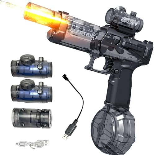 Pistola de Agua Electronica, Pistolas de Agua, Electronica con Capacidad de Humedad de 500 ml, 10m de Alcance Electric Water Gun Potente para Fiestas