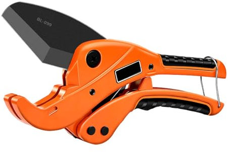 Cortador de tubos de aluminio, tijeras de trinquete, cortador de tubos de PVC/PU/PP, herramienta manual de corte de manguera para sistemas de riego de jardín