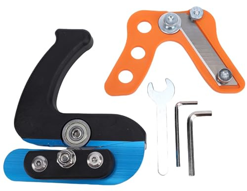 NOENNULL Edging Banding Trimmer, U Shaped Laminate Cutter with Dual Offset Bearings for PVC Melamine Wood Veneer, Hand Tool for Trimming Box Edges Woodworking