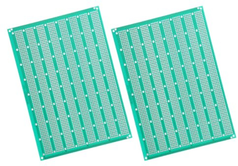OATIPHO Placa de Circuito Impreso para Soldar 2 Piezas 15X20 CM Placa Cara Orificios Múltiples Adecuado para Proyectos Electrónicos DIY y Experimentos de Circuitos