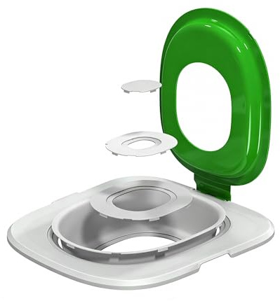 Kit de entrenamiento de inodoro para gatos | Kit de entrenamiento para ir al baño para gatos y caja para gatos (verde)