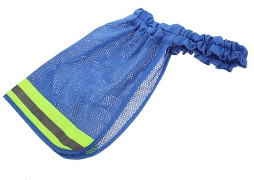 GALPADA Parasol para Casco de Seguridad Azul de Poliéster Visera de ala Completa y Protección Solar, Ligero y Resistente para Fiesta Verano en Sitios de Construcción y Trabajo