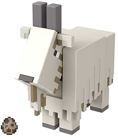 Minecraft Créer-un-portail Figurine Chèvre, jouet d’action et d’aventure pour enfant inspiré par le jeu vidéo, HDV15