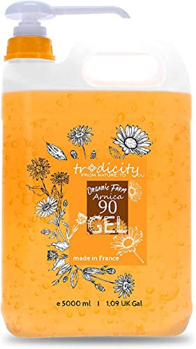 Gel de Árnica Montana, Bálsamo 100% Natural, Piernas Cansadas, Articulaciones, Recuperación Muscular, Gel Arnica Pura, 6 veces más poderoso que una crema 5000 ml