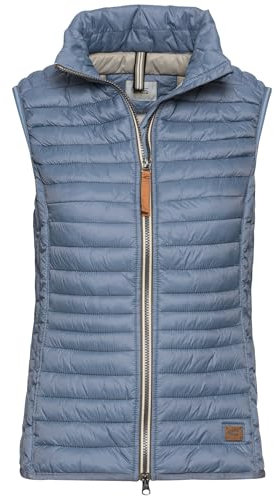 camel active Damen Steppweste aus recyceltem Polyamid Rauchblau, womenswear-42