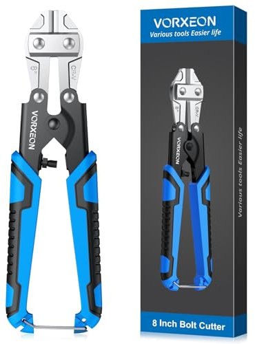 VORXEON 8 Cortador de Pernos 6mm CRV, Mini Cizalla para Metal para Alambre de Acero Hierro Cobre