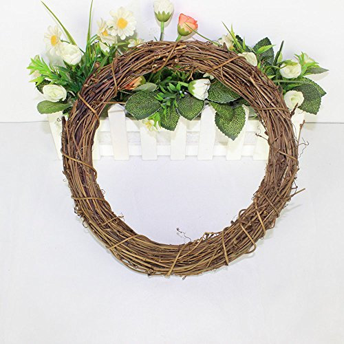 Weihnachtstürkranz für den Außenbereich Weihnachts Rattankranz für die Haustür künstlicher rustikaler Bauernhaus Rebenkranz Erwachsene Winter Weihnachtsdeko