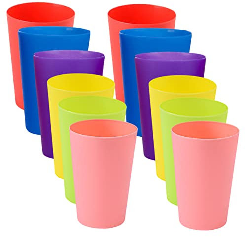 JOINPAYA 12stücke Teiliges Stapelbecher Spielset Für Junge Mädchen Bunte Lernbecher Interaktives Geschicklichkeitsspiel Fördert Farbenverständnis Und Hand-Auge-koordination Für Kleinkinder