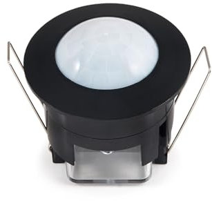 Détecteur de mouvement CP-11B - Infrarouge (PIR) - Noir - Plafond - Encastré - Champ de détection jusqu'à 360° - Portée jusqu'à 6 m - IP20 - Temp de fonctionnement -20 ~ +40 [°C] - 76x76 [mm]