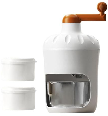 Fenteer Broyeur à Glace Râpe à Glace Machine à Granités Hachoir Manuel avec Manivelle Rotative Facile à Utiliser Adapté pour Les Boissons D'Été et Fêtes de F, M