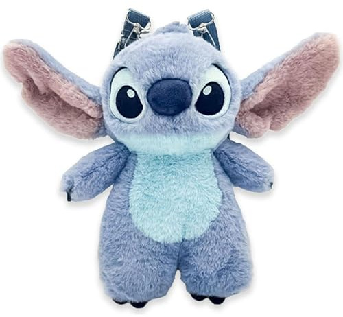CERDÁ LIFE'S LITTLE MOMENTS Peluche Stitch 3D douce et légère Sac à dos officiel Disney Design unique et rembourré, unisexe pour enfants, 17 x 30 x 11 cm, Point (Stitch), 17.0x30.0x11.0 cm