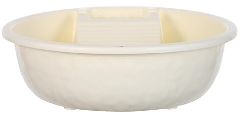 Plastic Wash Tub with Hand Wash Board, Portable Laundry Basin