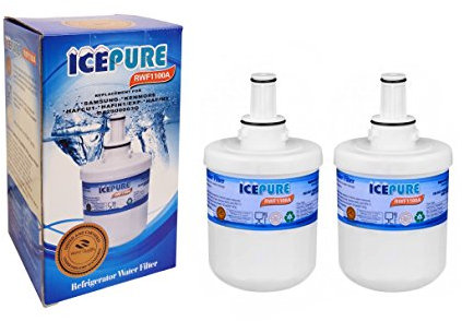 2 x RWF1100A Replacement Compatible Fridge Ice Water Filter Cartridge for Samsung Aqua Pure Plus RSG5DURS RSG5DURS1 Refrigerators - American Style - Side by Side - Fridge Freezers