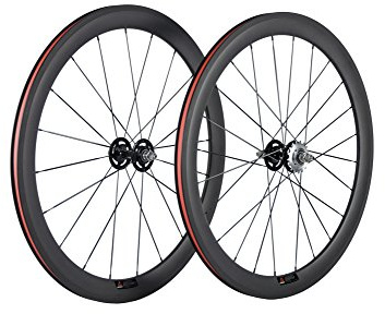 WINDBREAK BIKE Track Carbon Wheels 50mm Clincher Fixed Gear Wheel Single Speed for Track Cycling