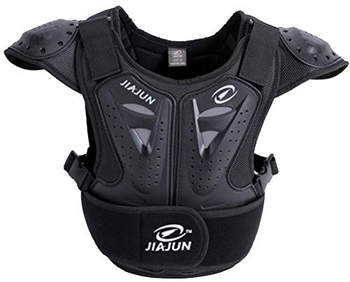 Armor Qtrees Gilet de protection enfant pour moto/dirtbike/motocross/ski/snowboard, Noir , s