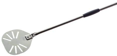 Pelle à pizza en inox 20 cm renforcée perforée manche 1,5 m IR20F