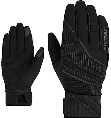 Ziener ULIC Touch - Guantes de esquí de fondo para hombre, color negro, talla 6,5