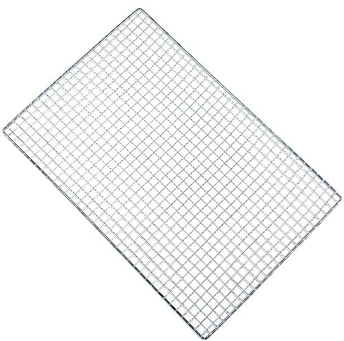 70x30cm Grille de Barbecue en Acier Inoxydable pour Barbecue,pour Pique Nique Camping,Maille de Barbecue Plat de Cuisson Feu Résistante à la Chaleur Anti Adhésive pour Poisson Steak Légumes Crevettes