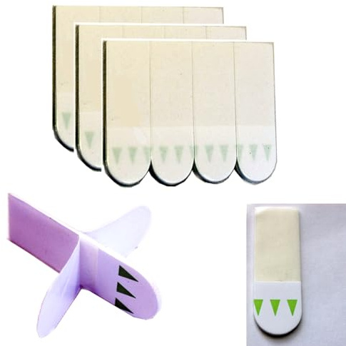 Honeey Self Adhesive Poster Strips Small Hanging Double Sided for Paper Posters Damage Free - DO NOT USE FOR FRAMES/CANVASES (60 Strips)