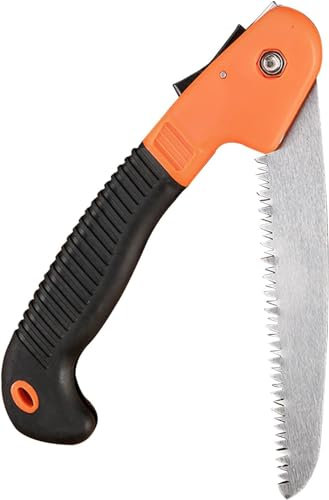 Sierra de mano plegable Sierra de mano plegable Sierra de mano pequeña con mango antideslizante y cerradura de Seguridad