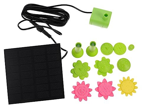 HANABASS Pumpe – Wasserpumpe Im Blütenblatt-design Für Garten Hof Pool – Umweltfreundliches Automatisches Solarbetriebenes Wasserspiel
