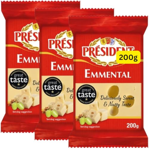 Emmental Cheese Block 200g Presidents (3x200g)