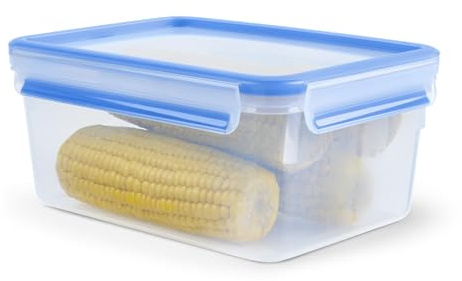 Tefal K3021512 - Masterseal Fresh - Boîte plastique de conservation alimentaire rectangulaire - 2.3 L - Bleu