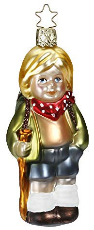 Inge-glas - Christbaumschmuck, Baumschmuck - Wanderlust - Größe: 11 cm - mundgeblasen