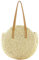 Stroh Umhängetasche, Sommer Runde Vintage Handgewebte Strand Stroh Handtasche für Frauen, Kreis Böhmische Große Geldbörse Schultertaschen für Damenreisen und Urlaub