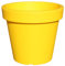 Rammento 47.5cm ⌀ Large Plant Pot Indoor/Outdoor, Yellow | 43cm Tall Plastic Garden Pot for Plants | UV-Resistant Planter for Home & Garden | Contemporary House Plant Pot with Drainage Holes