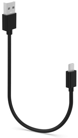 USB Typ C Ladekabel Kabel kompatibel mit Sony WH-1000XM6 WH-1000XM5 WH-1000XM4 WH-1000XM3 WH-CH720N WH-CH520 WH-XB910N WF-1000XM5 WF-1000XM4 WF-1000XM3 WF-C510 WI-C100 Kopfhörer, 25cm