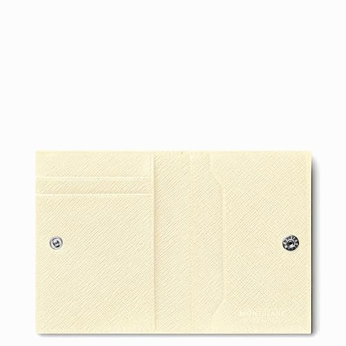 Montblanc Sartorial 4cc Kartenetui aus Leder in der Farbe Elfenbein, Maße: 10,5cm x 8cm x 1cm, 130837