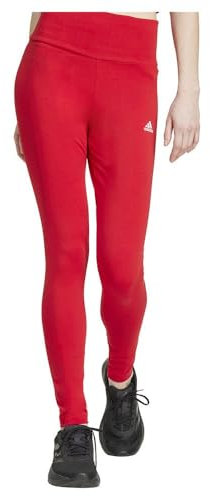 adidas Damen ESSENTIALS HIGH-WAISTED LOGO LEGGINGS, better scarlet, S