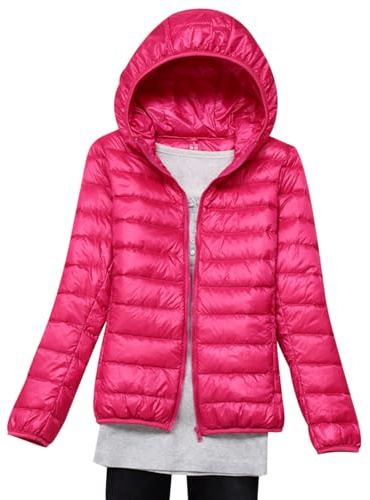 Doudoune Legere Femme Hiver Veste Doudoune À Capuche Ultra Légère Femme Veste Matelassée Puffer Jacket Femme Grande Taille Blouson Matelassé Doudoune Duvet Fine Chaude Ultralight Oversize Femme Legere