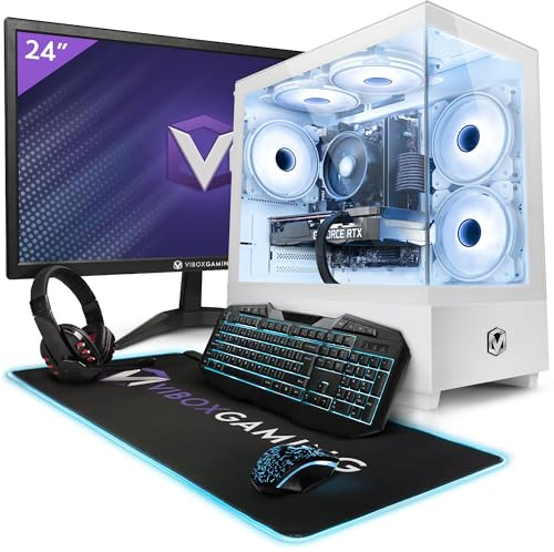 Vibox V-174 Gaming PC Set Komplett • Monitor 23 Zoll • AMD Ryzen 5 5500 4,2GHz • Nvidia RTX 5060 8GB • 16GB RAM • 1TB SSD • Windows 11 • WLAN