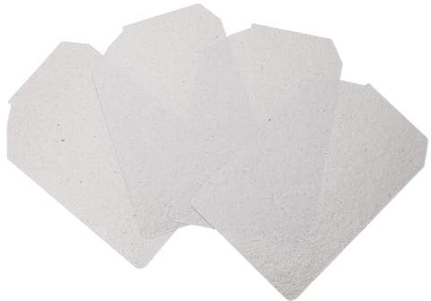 SG Store 4 Pezzi Coperture Guida d'onda Piastre Di Mica Foglio Forno A Microonde Copertura Protettiva Magnetron Parte Di Riparazione Compatibile Con Panasonic 125 Mm X 83 Mm