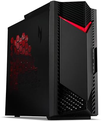Acer NITRO 50 N50-656 Intel? Core? i7 i7-14700F 16 GB DDR5-SDRAM 512 GB SSD NVIDIA GeForce RTX 4060 Windows 11 Home Desktop PC Nero