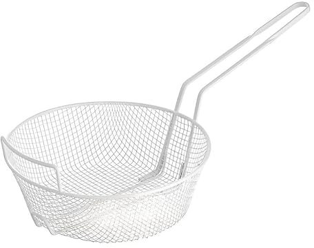 OCS Parts Pro Chef Series 10-Inch Medium Mesh Breading Basket with Helper Handle for Breading Chicken, Seafood, Onion Rings, Appetizers and Poultry