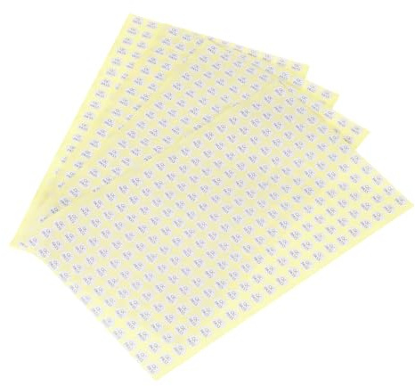 QUARKZMAN Autocollant d'Approbation QC 10mm, Étiquette Adhésive pour Entrepôt, Inventaire, Palettes, Lignes de Montage, Fabrication, Autocollants Passe de Contrôle Qualité, Blanc, 1000 PCS