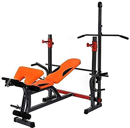 Viktbänk Viktbänk Träningsutrustning Gymbänk Träningsbänk Viktbänk med justerbar bänkpress skivstångsställ