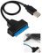 MSMXCS SATA to USB Adapter Cable Support for 2.5 HDD/SSD - USB 2.0 Hard Drive Reader, Plug and Play External Super fast Data Transfer, Compatible with Windows/Mac/Linux, Black (USB2SATA-2.5IN)